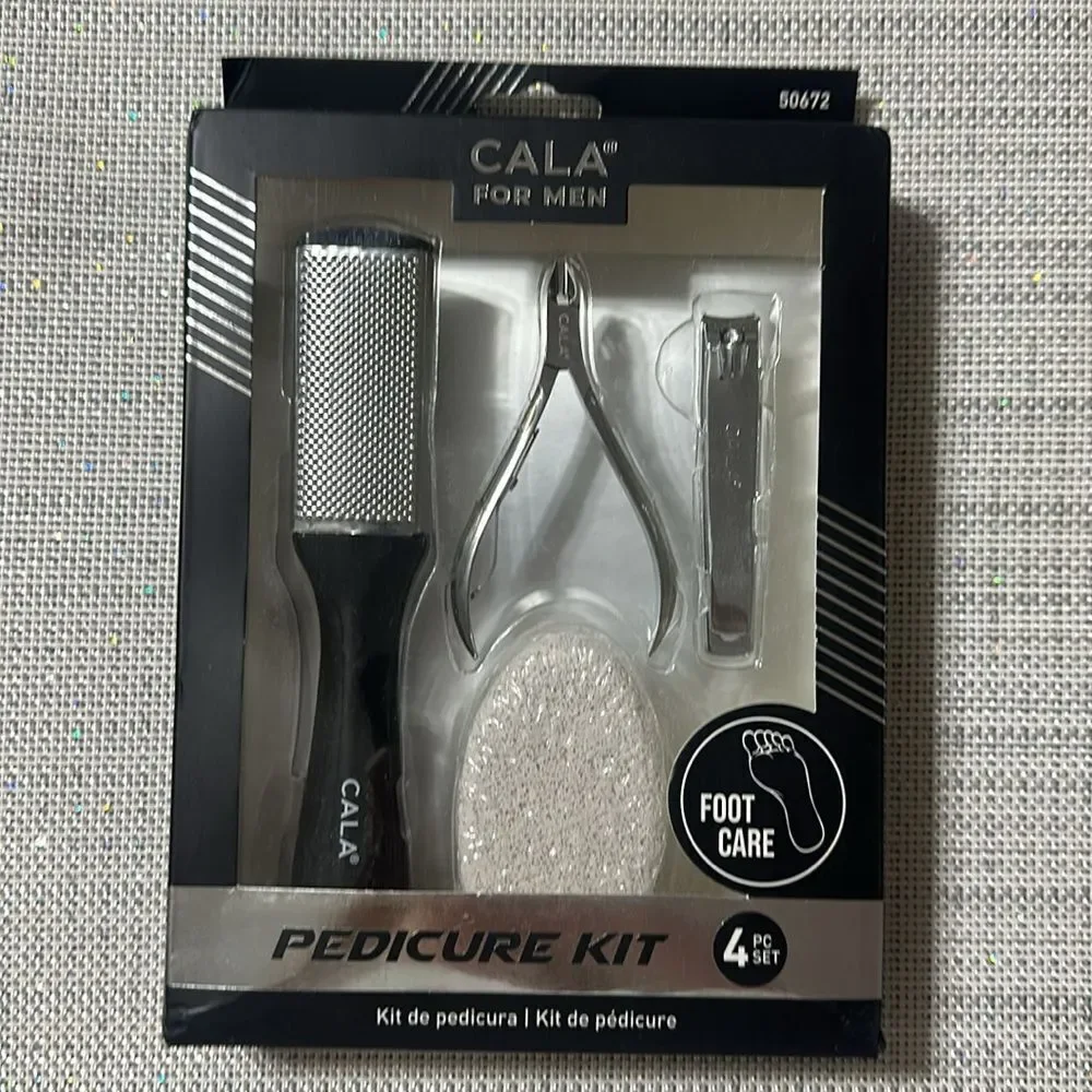 CALA Men’s Proffesional Grade Pedicure Care Kit Travel Set of 4